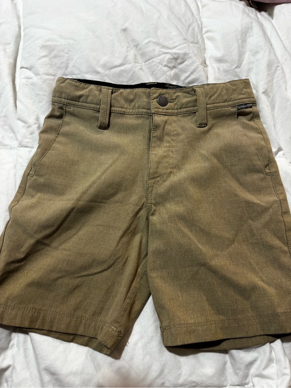 Volcom boys tan shorts
